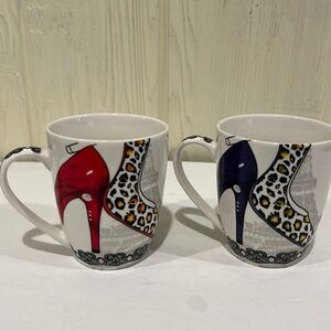 Paris and stilettos mugs set of 2